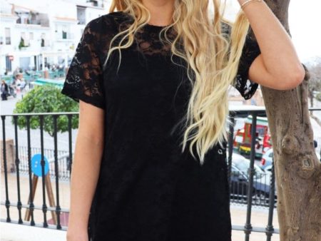 Liberte - Isa-Ss-Lace-Dress - Black Sale