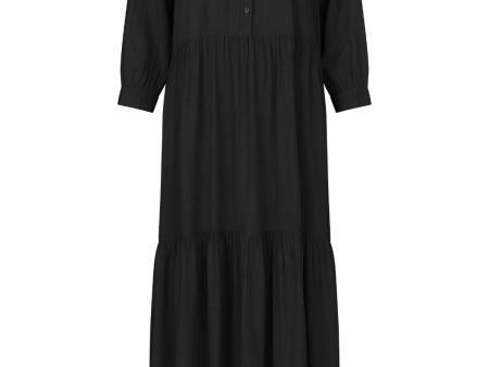 Lollys Laundry - Neell Maxi Dress Ls - 99 Black For Cheap