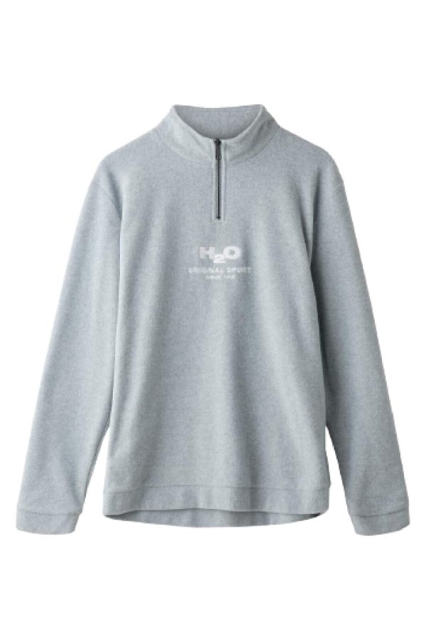 H2O - Blåvand Ii Fleece Half Zip - 1020 Lt. Grey Mel Online Sale