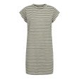 Liberte - Ulla-Stripe-Tshirt-Dress - Army White Stripe Online