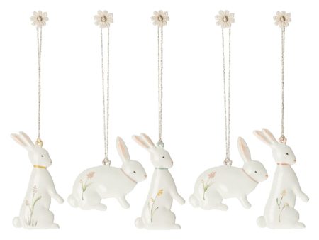 Maileg - Easter Bunny Ornaments, 5 Pcs. For Cheap