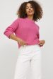 Jjxx - Jxember Fluffy Crew Neck Knit - 4092527 Carmine Rose on Sale