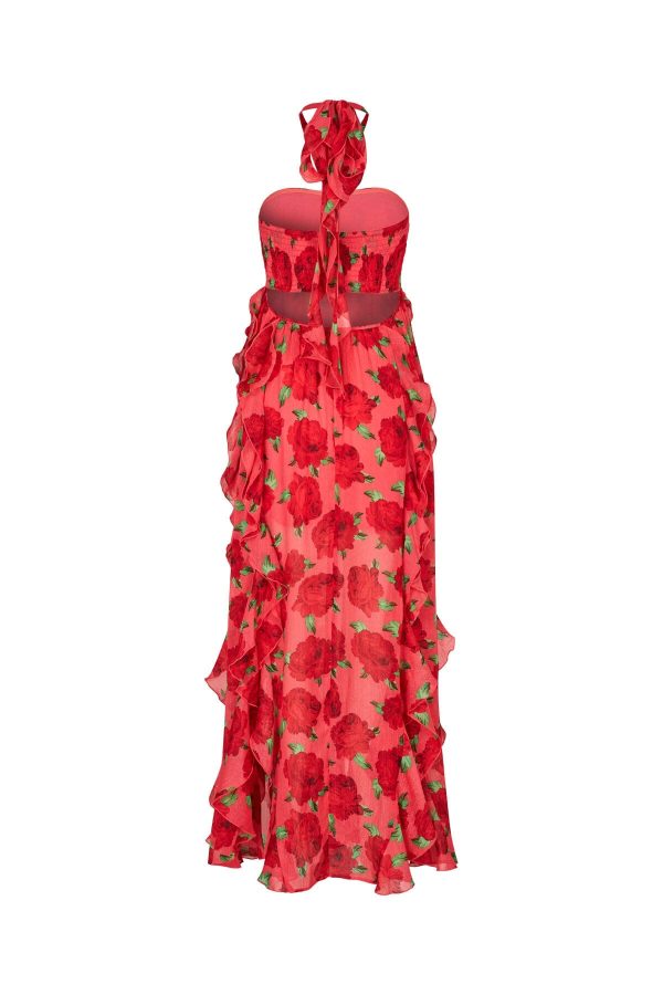 Cras - Valentinacras Dress - 8019 Coral Roses Online now