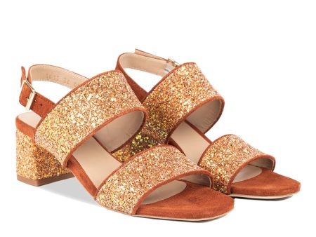 Angulus - Remsandal i funklende glitter - 2857 2752 Terracotta Mandarin Sale