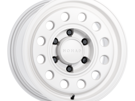 Nomad N501SA Convoy 15x7in   6x139.7 BP   -10mm Offset   107.95mm Bore - Gloss White Wheel Sale