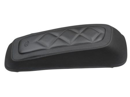 Mustang 08-21 Harley FL Touring Saddlebag Lid Covers Diamond Stitch - Black Online