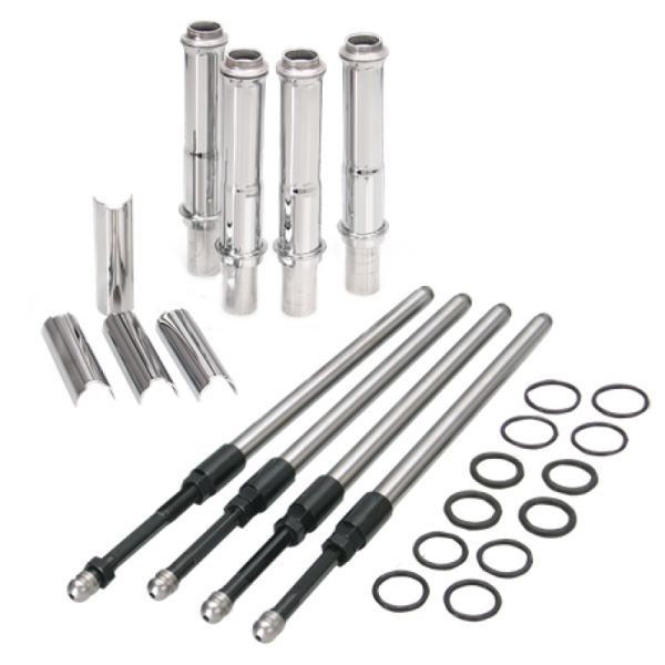 S&S Cycle 1999+ BT Stock Engine Height w  4.937in Length Cylinders Adjustable Pushrod Set For Sale