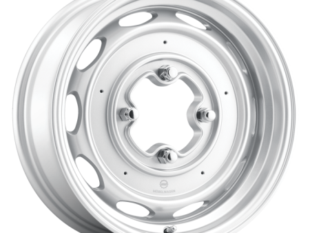 Mobelwagen MW-430S Interceptor 15x4.5in   4x130 BP   25mm Offset   85.85mm Bore - Silver Wheel on Sale