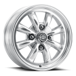 Mobelwagen MW-731P Blitz 15x5.5in   4x130 BP   20mm Offset   88.6mm Bore - Polished Wheel For Sale