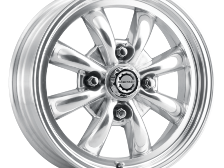 Mobelwagen MW-731P Blitz 15x5.5in   4x130 BP   20mm Offset   88.6mm Bore - Polished Wheel For Sale