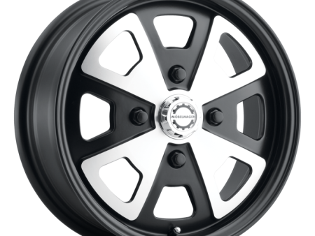 Mobelwagen MW-730M Schnell 15x5.5in   4x130 BP   35mm Offset   79.1mm Bore - Black & Machined Wheel For Sale