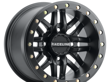 Raceline A91B Ryno 15x10in   4x137 BP   0mm Offset   110.18mm Bore - Satin Black Beadlock Wheel Online Hot Sale