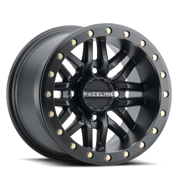 Raceline A91B Ryno 15x10in   4x137 BP   0mm Offset   110.18mm Bore - Satin Black Beadlock Wheel Online Hot Sale