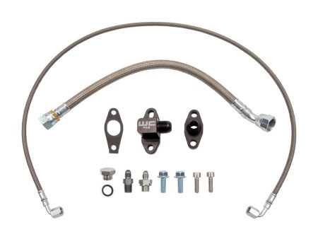 Wehrli Chevrolet 6.6L Duramax L5P S400 Single Turbo Oil Line Kit Online Sale