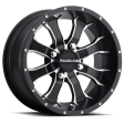 Raceline A77 Mamba 14x7in   4x115 BP   10mm Offset   80.3mm Bore - Black & Machined Wheel Cheap