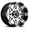 Raceline 982 Raptor 17x9in   8x170 BP   -12mm Offset   130.81mm Bore - Black & Machined Wheel For Cheap