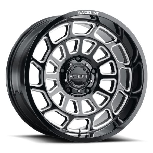 Raceline 955M Warp 22x10in   8x165.1 BP   -19mm Offset   125.2mm Bore - Satin Black & Milled Wheel Sale