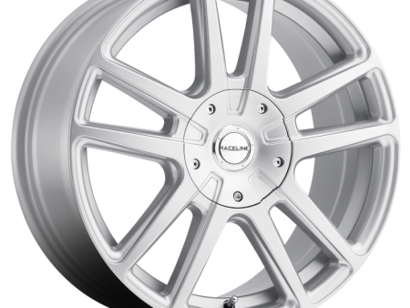 Raceline 145S Encore 18x8in   5x110 5x114.3 BP   40mm Offset   72.62mm Bore - Gloss Silver Wheel Online