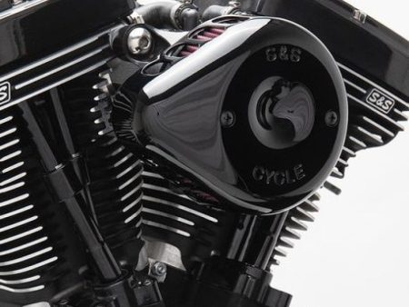 S&S Cycle 91-06 XL Sportster Models Stealth Air Cleaner Kit w  Gloss Black Mini Teardrop Cover Cheap