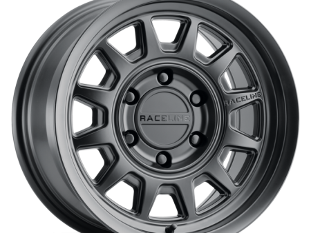 Raceline 952B Aero 17x8.5in   5x150 BP   0mm Offset   110.5mm Bore - Satin Black Wheel on Sale