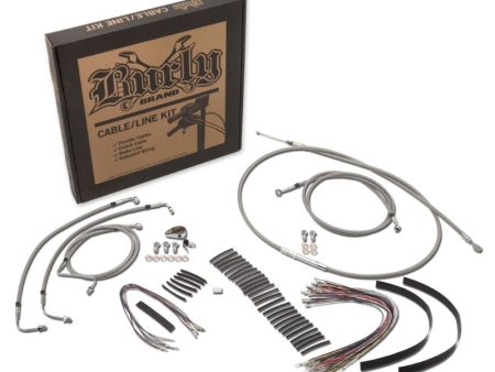 Burly Brand Control Kit 13in Bag Bar - Stainless Steel Sale