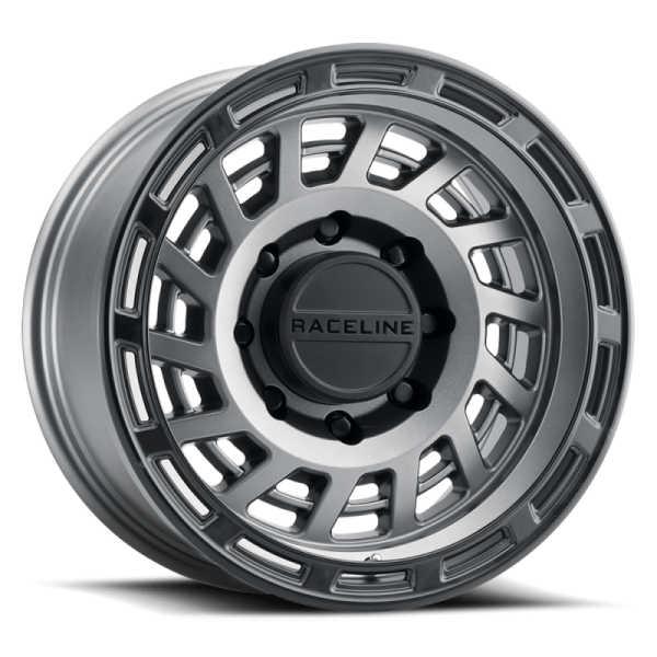 Raceline 957GB Halo 17x9in   8x180 BP   -12mm Offset   130.81mm Bore - Gunmetal & Black Lip Wheel For Discount