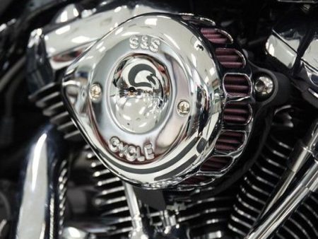 S&S Cycle 2017+ M8 Models Stealth Air Cleaner Kit w  Chrome Mini Teardrop Cover Cheap