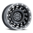 Raceline 957BS Halo 18x9in   8x180 BP   18mm Offset   130.81mm Bore - Black & Silver Lip Wheel Sale