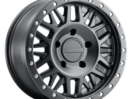 Raceline 951B Ryno 18x9in   8x180 BP   18mm Offset   130.81mm Bore - Satin Black Wheel For Sale