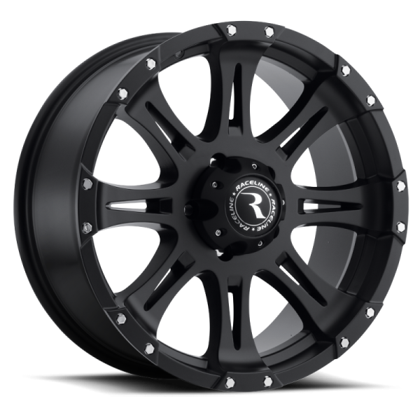 Raceline 981 Raptor 16x8in   5x114.3 BP   0mm Offset   78.1mm Bore - Satin Black Wheel For Discount