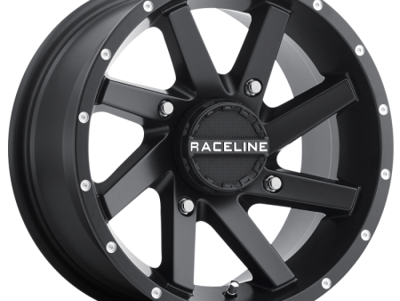 Raceline A82B Twist 14x7in   4x156 BP   5mm Offset   132.5mm Bore - Satin Black Wheel Online