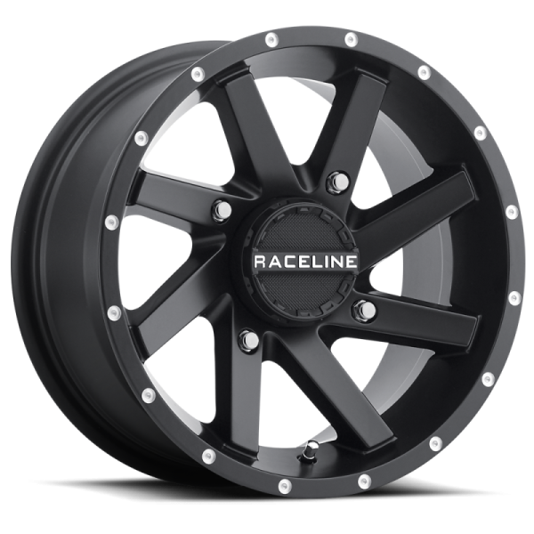 Raceline A82B Twist 14x7in   4x156 BP   5mm Offset   132.5mm Bore - Satin Black Wheel Online