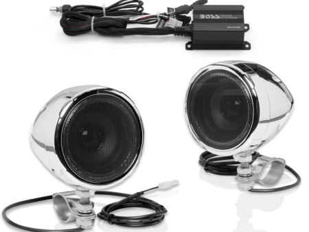 Boss Audio Systems Motorcycle Speaker Amplifier  Bluetooth  3in Speakers on Sale