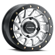 Raceline A12SB Squad 15x7in 4x137 BP 10mm Offset 110.18mm Bore - Silver & Black Ring Beadlock Wheel Online Sale