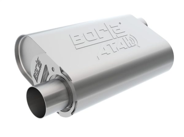 Borla CrateMuffler Stock SBF 289 302 (Exc. Coyote) ATAK 2.25in Inlet Outlet Oval Muffler Fashion