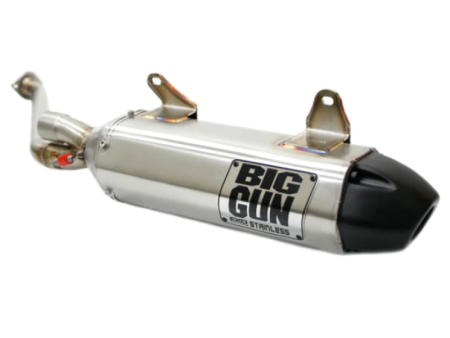 Big Gun 06-12 Kawasaki BRUTE FORCE 650 IRS EXO Stainless Slip On Exhaust For Sale