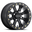 Raceline A71B Mamba 15x7in   4x156 BP   0mm Offset   132.5mm Bore - Satin Black Beadlock Wheel Online now