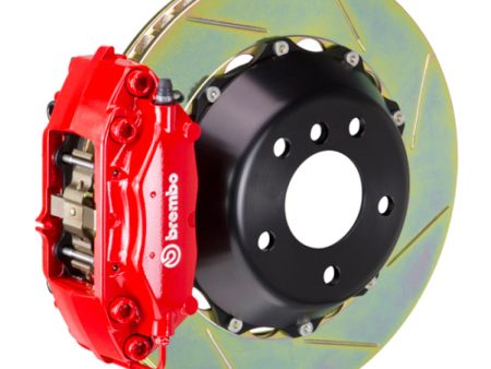 Brembo 19+ Mazda3 Front GT BBK 4 Piston Cast 345x28 2pc Rotor Slotted Type-1-Red For Cheap