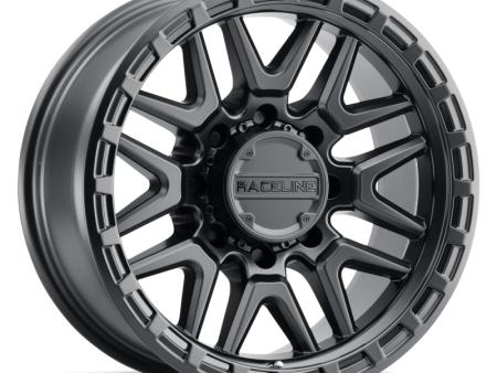 Raceline 953B Krank 18x9in   5x150 BP   18mm Offset   110.3mm Bore - Satin Black Wheel For Discount