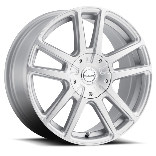 Raceline 145S Encore 17x7.5in   5x112 5x120 BP   40mm Offset   74.1mm Bore - Gloss Silver Wheel Sale