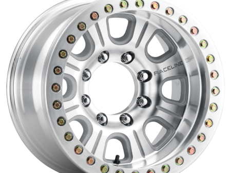 Raceline RT233 Monster 17x9.5in   6x139.7 BP   -32mm Offset   107.95mm Bore- Machined Beadlock Wheel Online Hot Sale