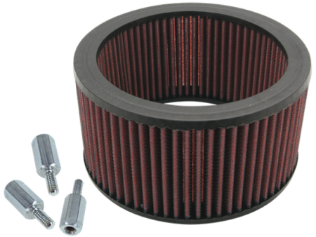 S&S Cycle Super E G Carbs High Flow Air Filter Kit w  Spacers For S&S Teardrop Air Cleaner Online Sale