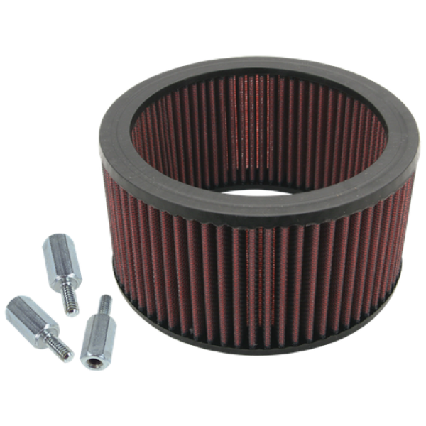 S&S Cycle Super E G Carbs High Flow Air Filter Kit w  Spacers For S&S Teardrop Air Cleaner Online Sale