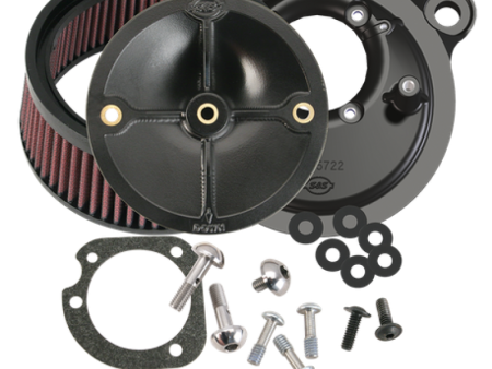 S&S Cycle 99-06 BT Model w  Stock CV Carb 07-10 Softail CVO Models Stealth Air Cleaner Kit w o Cover For Sale