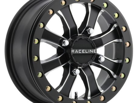 Raceline A71MB Mamba 15x6in 4x137 BP 40mm Offset 110.18mm Bore - Black & Machined Beadlock Wheel Online