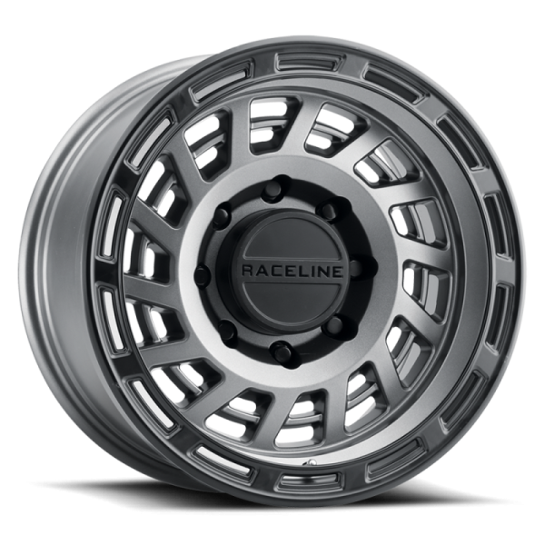 Raceline 957GB Halo 17x9in   8x170 BP   -12mm Offset   130.81mm Bore - Gunmetal & Black Lip Wheel Sale