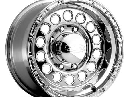 Raceline 887 Rock Crusher 15x10in   5x114.3 BP   -47mm Offset   83.82mm Bore - Polished Wheel For Sale