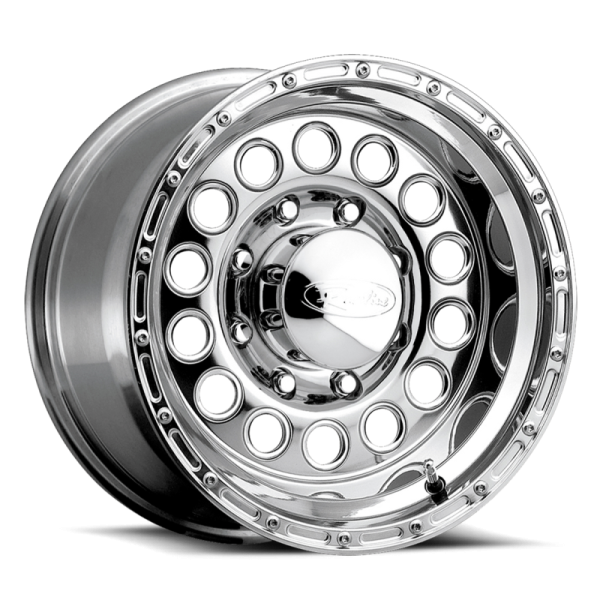 Raceline 887 Rock Crusher 15x10in   5x114.3 BP   -47mm Offset   83.82mm Bore - Polished Wheel For Sale