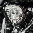 S&S Cycle 2017+ M8 Models Stealth Air Cleaner Kit w  Gloss Black Mini Teardrop Cover Sale