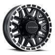 Raceline 953BM Krank 16x6in   8x165.1 BP   0mm Offset   4.90mm Bore - Black & Machined Wheel Hot on Sale